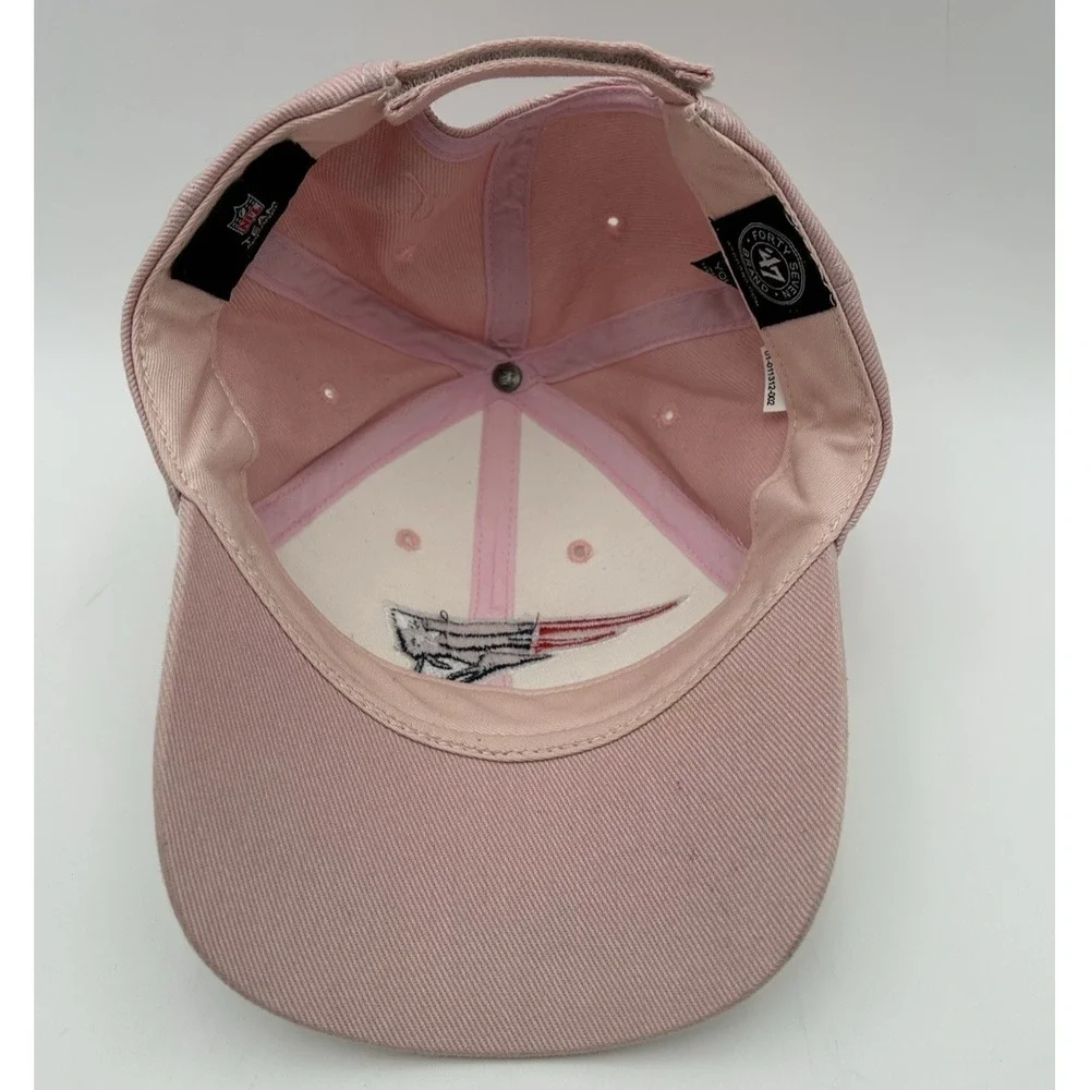 New England Patriots NFL‎ 47' Football Hat Youth Womens Pink Embroidered Logo